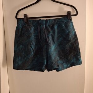 Columbia Women's Teal And Black Athletic Shorts